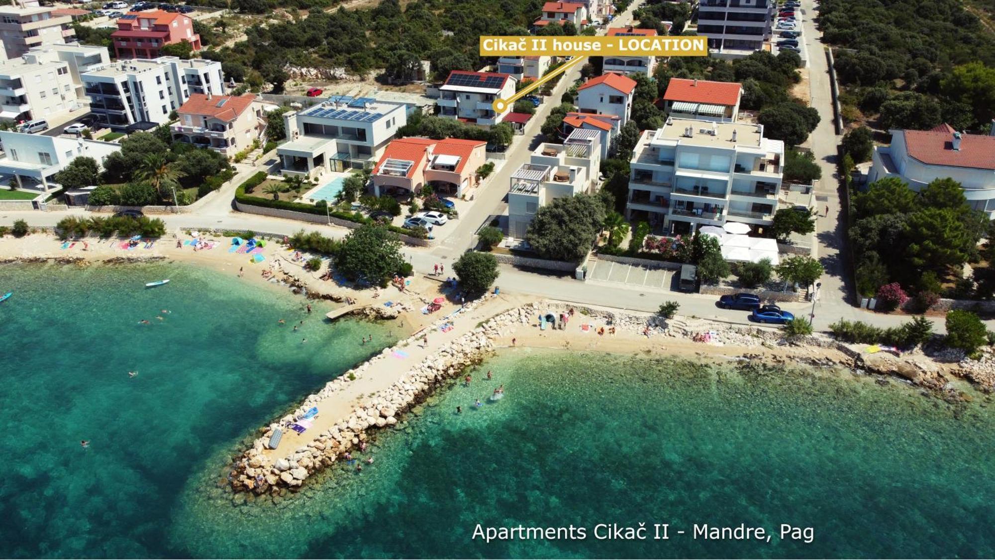 Apartments Cikac II - Modern Apartments By The Beach Mandre Eksteriør billede